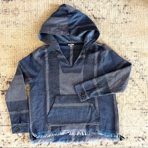 Dylan hooded pancho pullover